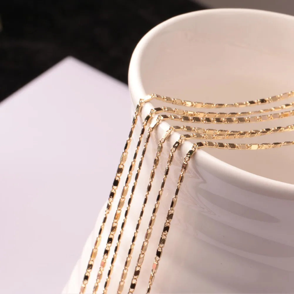 18 K GOLD COLOR NECKLACES