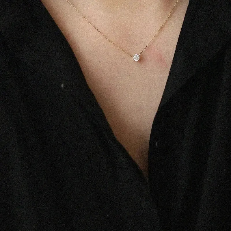 Gold And Silver Color Necklace
