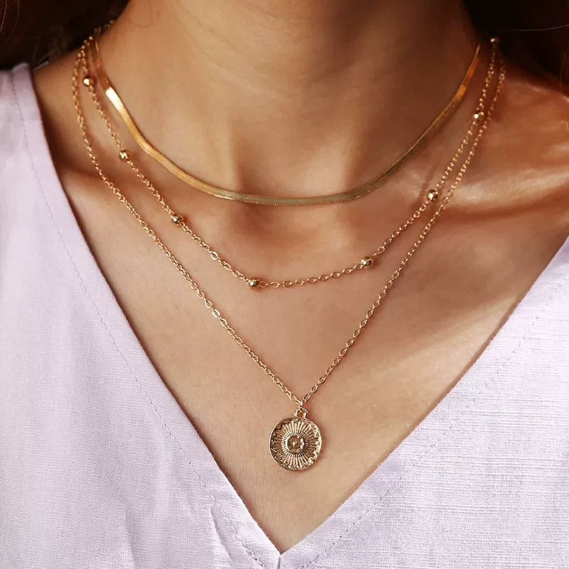 Silver And Gold Color Necklaces