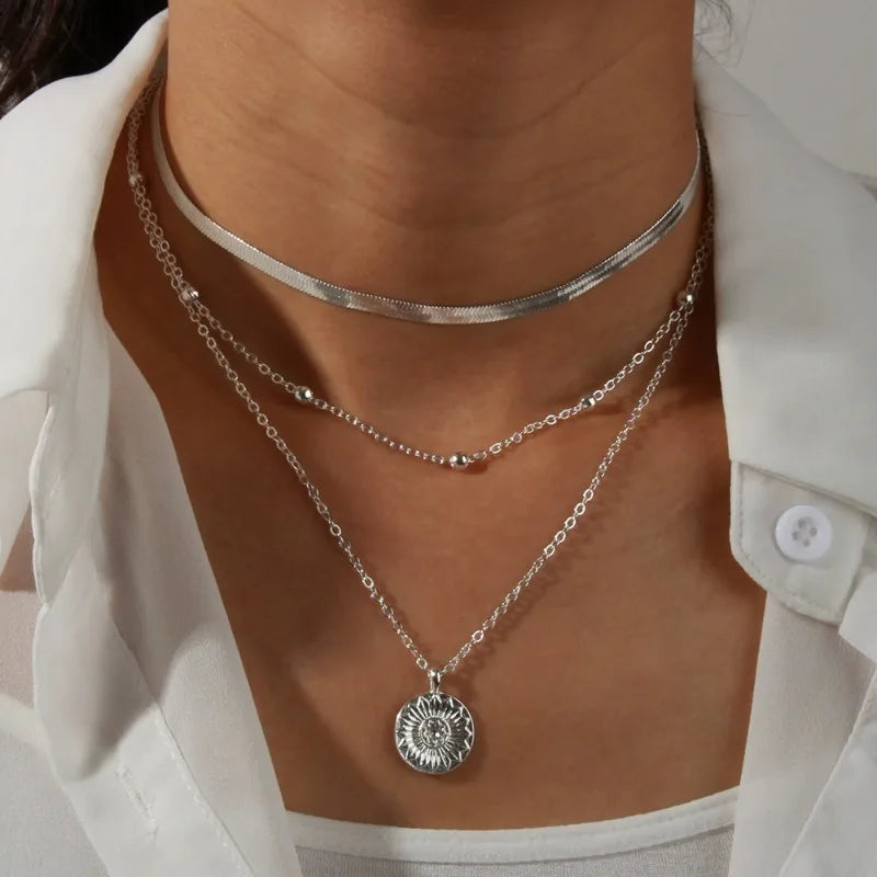 Silver And Gold Color Necklaces