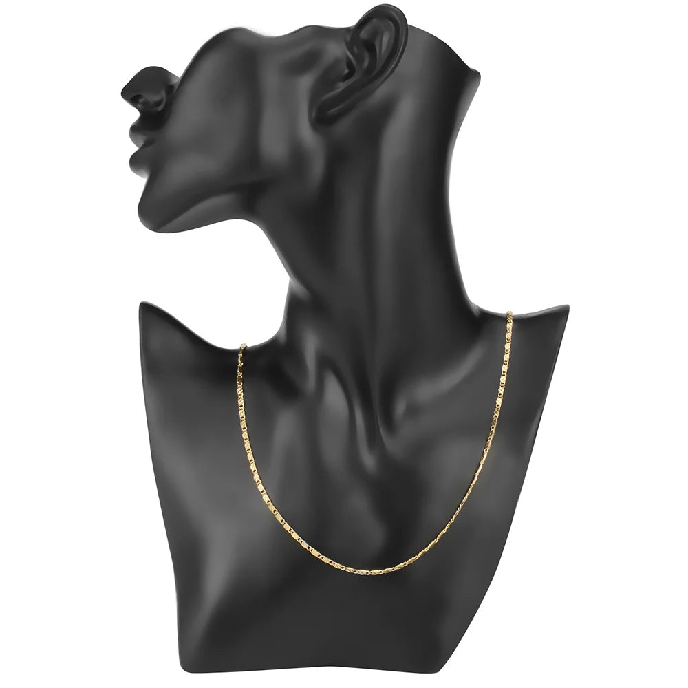 18 K GOLD COLOR NECKLACES