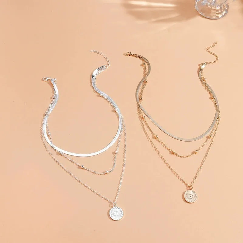 Silver And Gold Color Necklaces
