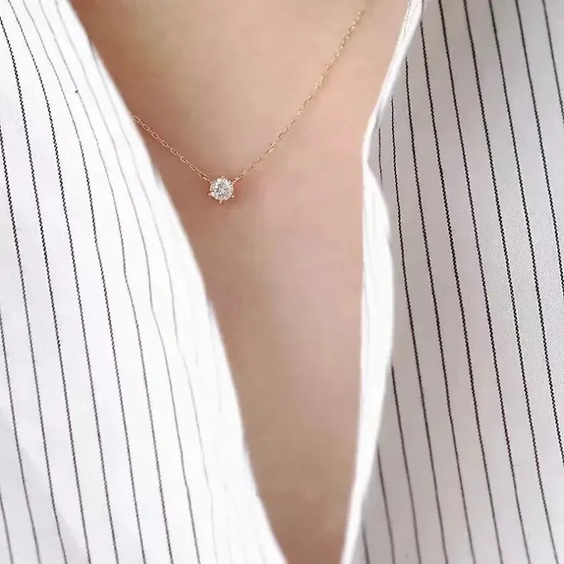Gold And Silver Color Necklace